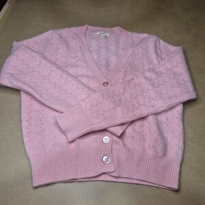 Elegant Pink Women's Cardigan